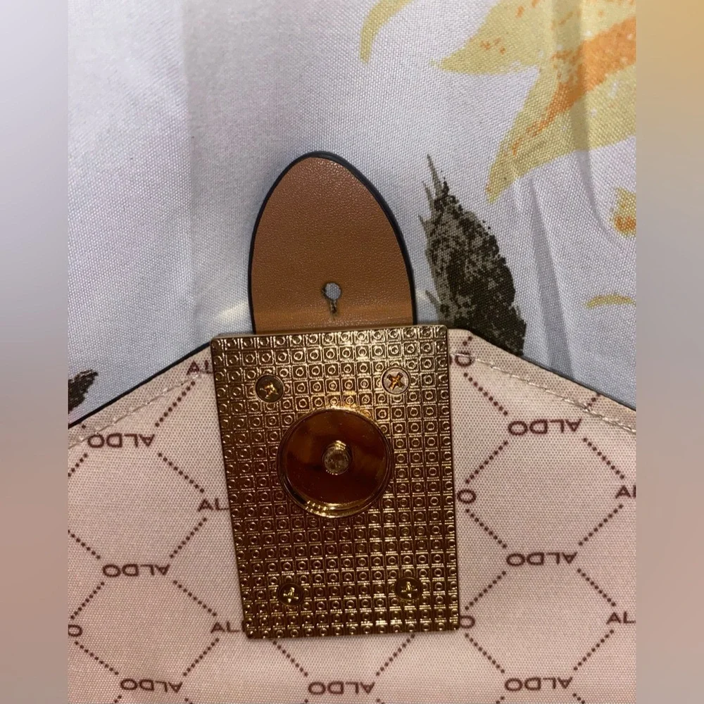 Snake print color block Aldo satchel bag